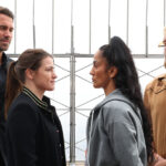 Katie Taylor and Amanda Serrano came face-to-face at the Empire State Building Photo Credit: Ed Mulholland/Matchroom