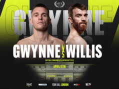 Gavin Gwynne and Luke Willis meet for the British and Commonwealth lightweight titles on Friday Photo Credit: MTK Global