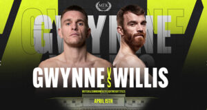 Gavin Gwynne and Luke Willis meet for the British and Commonwealth lightweight titles on Friday Photo Credit: MTK Global