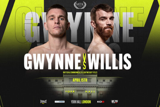 Gavin Gwynne and Luke Willis meet for the British and Commonwealth lightweight titles on Friday Photo Credit: MTK Global