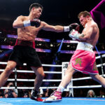 Dmitry Bivol won the biggest fight of his career seeing off Canelo Alvarez to remain undefeated. Photo Credit: DAZN (Twitter)