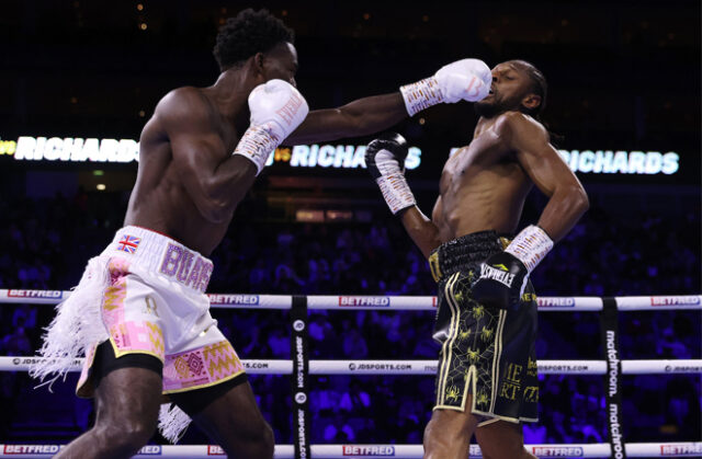Joshua Buatsi defeated Craig Richards with the pair fighting 12 gruelling and technical rounds last night at the O2 Arena in London.