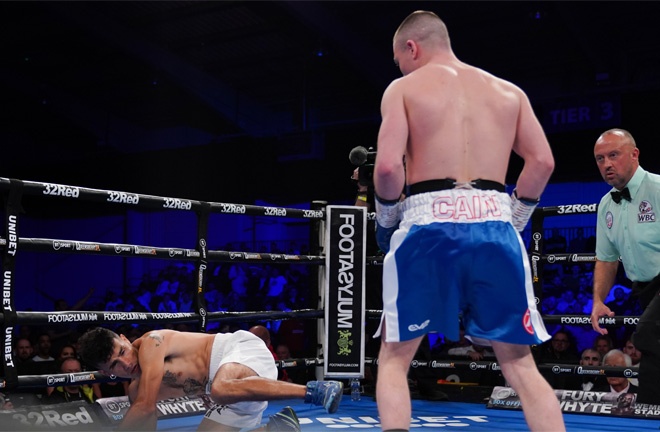 Cain dispatched of Gomez inside the opening 20 seconds in April Photo Credit: Queensberry Promotions