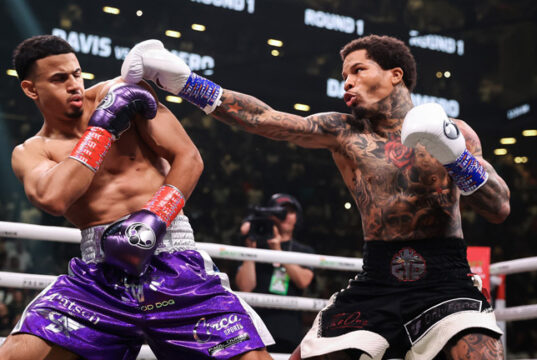 Gervonta Davis knocked out Rolando Romero in the sixth round in New York Photo Credit: Amanda Westcott/SHOWTIME