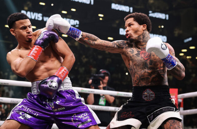 Gervonta Davis knocked out Rolando Romero in the sixth round in New York Photo Credit: Amanda Westcott/SHOWTIME