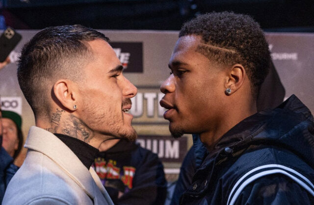 George Kambosos Jr and Devin Haney clash on Sunday for the undisputed lightweight championship in Melbourne Photo Credit: Darren Burns