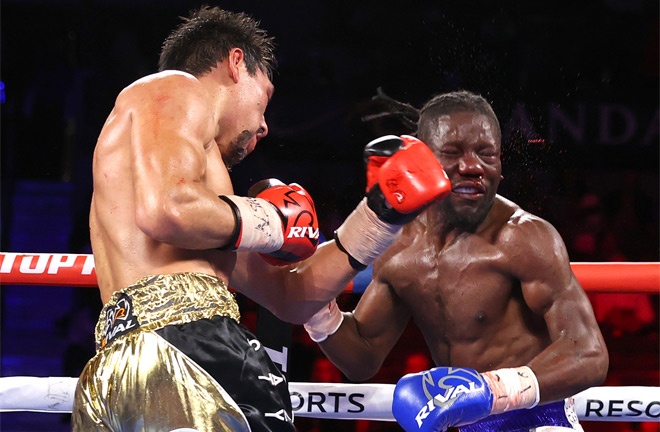 Janibek halted N'Dam in November Photo Credit: Mikey Williams /Top Rank via Getty Images