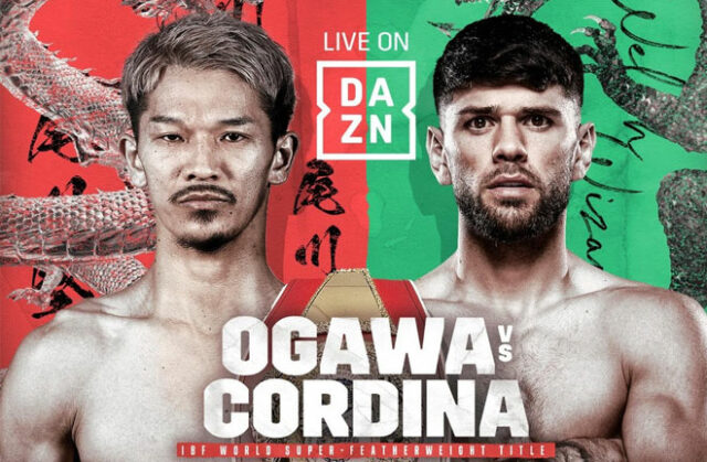 Kenichi Ogawa defends his IBF super featherweight world title against Joe Cordina in Cardiff on Saturday Photo Credit: Matchroom Boxing