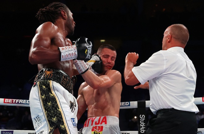 Richards halted Matyja in October Photo Credit: Mark Robinson/Matchroom Boxing