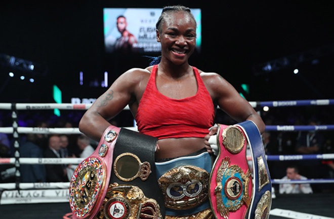 Shields is the unified middleweight champion Photo Credit: Lawrence Lustig / BOXXER