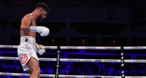 Joe Cordina produced a stunning second round knockout of Kenichi Ogawa to become world champion in Cardiff on Saturday Photo Credit: Mark Robinson/Matchroom Boxing