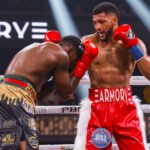 David Morrell Jr stops Henderson in round 4 to stay unbeaten. Photo Credit: Showtime Boxing (Twitter)