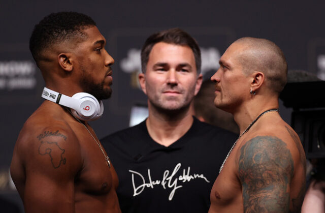 Eddie Hearn wants to see Anthony Joshua use more of his attributes against Oleksandr Usyk in their rematch on August 20 Photo Credit: Eddie Keogh/Matchroom Boxing