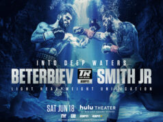 Artur Beterbiev faces Joe Smith in a WBC, IBF and WBO light heavyweight unification showdown in New York on Saturday Photo Credit: Top Rank Boxing