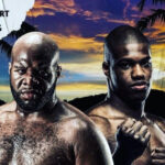 Trevor Bryan battles Daniel Dubois for the WBA ‘regular’ heavyweight championship in Miami on Saturday Photo Credit: BT Sport