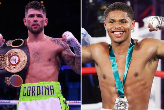 Victory for Joe Cordina on Saturday could lead to a dream showdown with Shakur Stevenson Photo Credit: Mark Robinson/Matchroom Boxing/Mikey Williams/ Top Rank
