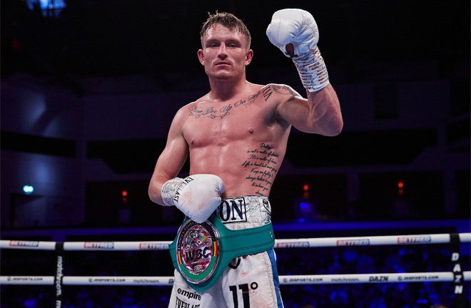 Smith holds the WBC International Silver super lightweight crown Photo Credit: Mark Robinson/Matchroom Boxing