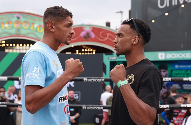 Wilson Bent and Denny meet in an English middleweight title rematch Photo Credit: Lawrence Lustig / BOXXER