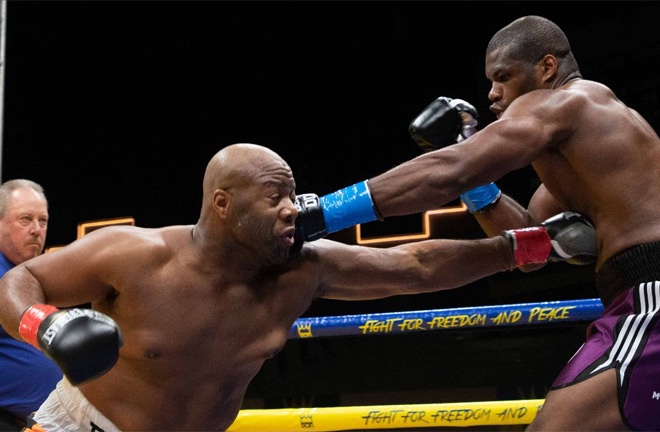 Dubois stopped Bryan in four rounds in Miami Photo Credit: Queensberry Promotions