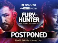 Hughie Fury's showdown with Michael Hunter has been postponed Photo Credit: BOXXER