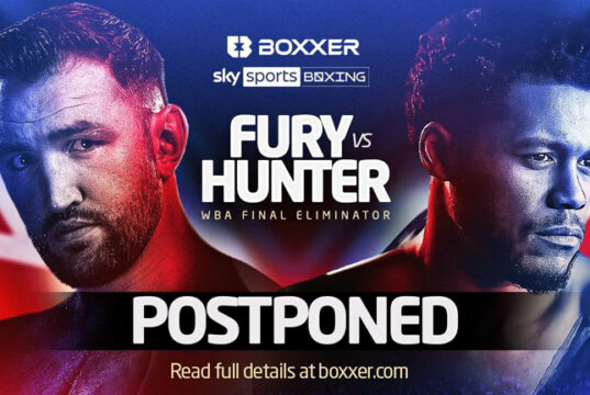 Hughie Fury's showdown with Michael Hunter has been postponed Photo Credit: BOXXER