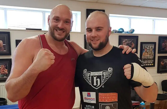 Tyson Fury consoled cousin, Nathan Gorman after his loss to Daniel Dubois Photo Credit: Instagram @nathangorman96