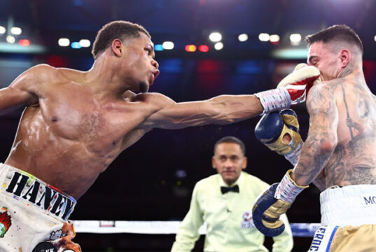 Devin Haney dominated George Kambosos Jr to become undisputed lightweight champion in Melbourne Photo Credit: Mikey Williams/Top Rank Inc via Getty Images