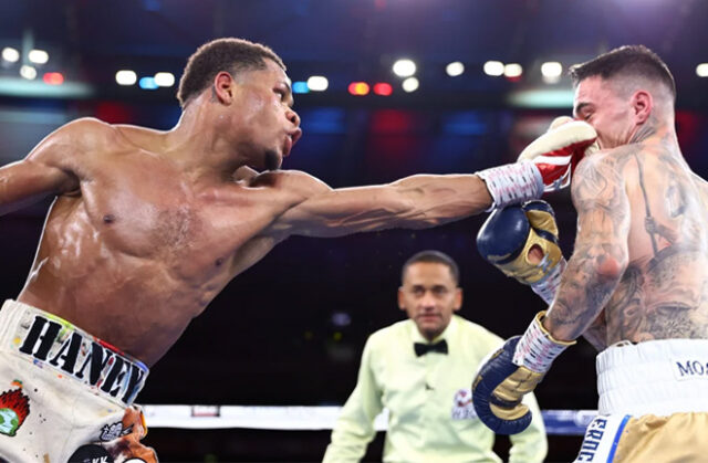 Devin Haney dominated George Kambosos Jr to become undisputed lightweight champion in Melbourne Photo Credit: Mikey Williams/Top Rank Inc via Getty Images