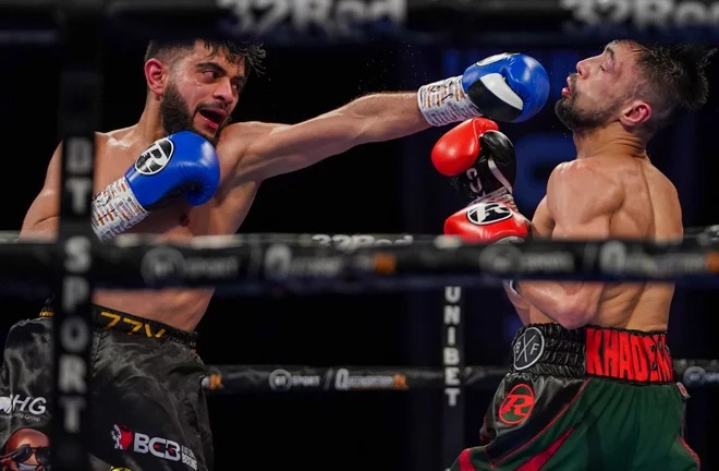 Ahmed and Khademi fight for a third time Photo Credit: Queensberry Promotions