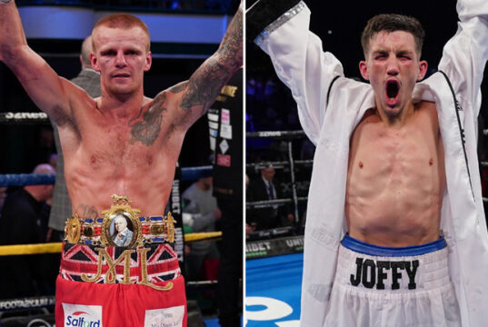 Marc Leach defends his British super bantamweight title against Liam Davies in Telford on Saturday Photo Credit: Queensberry Promotions