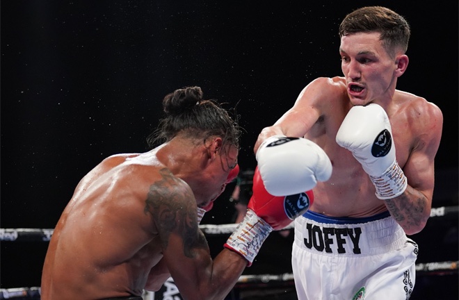 Davies extended his unbeaten record with victory over Flores in October Photo Credit: Queensberry Promotions