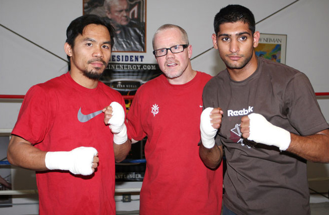 Pacquiao and Khan trained together under coach Freddie Roach Photo Credit: Action Images/Andrew Couldridge