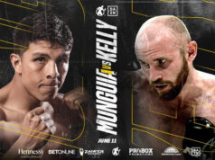 Jaime Munguia faces Jimmy 'Kilrain' Kelly in a super middleweight showdown in Anaheim on Saturday Photo Credit: Golden Boy Promotions