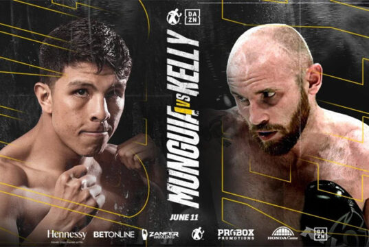 Jaime Munguia faces Jimmy 'Kilrain' Kelly in a super middleweight showdown in Anaheim on Saturday Photo Credit: Golden Boy Promotions