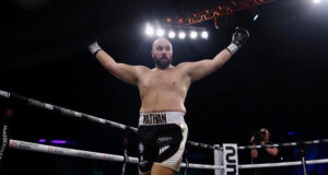 Nathan Gorman stopped Tomas Salek within 80 seconds of the first round to claim the IBF Heavyweight title. Photo Credit: Wasserman Boxing.