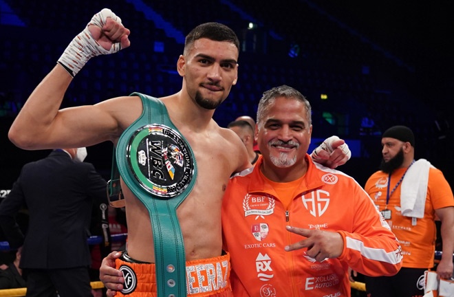 Sheeraz defends his WBC International middleweight title against Torres Photo Credit: Queensberry Promotions