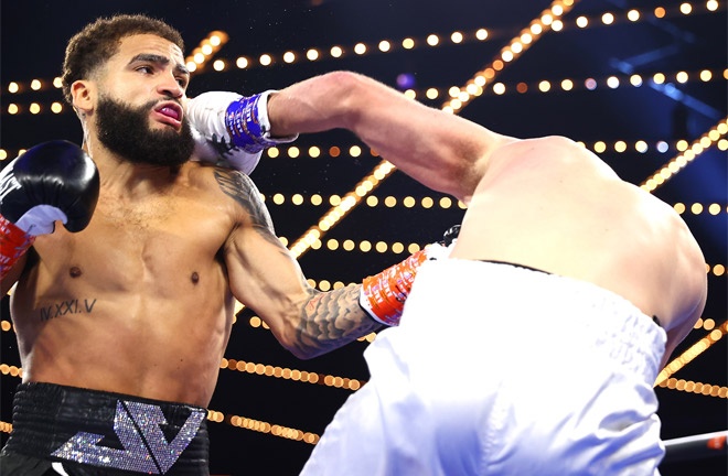 Josue Vargas suffered a shock second round stoppage loss to Dakota Linger Photo Credit: Mikey Williams / Top Rank via Getty Images