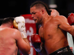 Joe Joyce landed four knockdowns continuing his winning streak against Christian Hammer after almost a year out of the ring. Photo Credit: Frank Warren Official (Instagram).