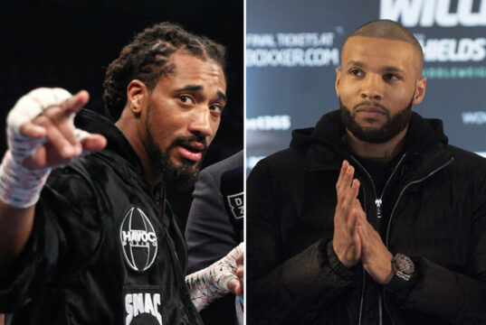 Demetrius Andrade has called for a clash with Chris Eubank Jr Photo Credit: Ed Mulholland/Matchroom/Lawrence Lustig/Boxxer