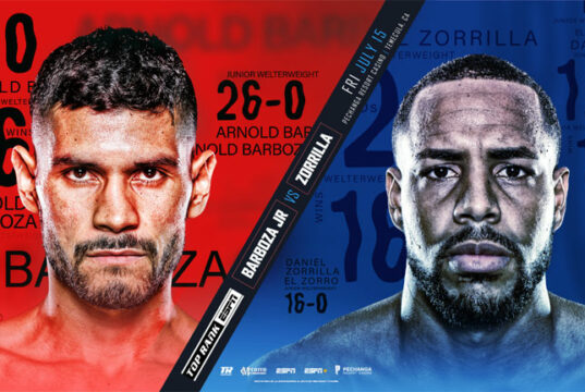 Arnold Barboza Jr faces Danielito Zorrilla in California on Friday night Photo Credit: Top Rank Boxing