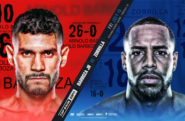 Arnold Barboza Jr faces Danielito Zorrilla in California on Friday night Photo Credit: Top Rank Boxing