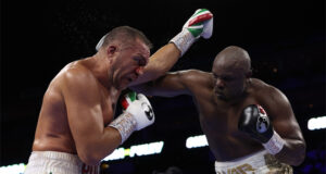 Derek Chisora edged Kubrat Pulev by split decision in their rematch at the O2 Arena Photo Credit: Mark Robinson/Matchroom Boxing