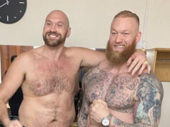 Tyson Fury has confirmed talks to face Hafthor Bjornsson in an exhibition Photo Credit: @thorbjornsson