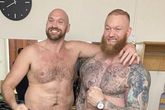 Tyson Fury has confirmed talks to face Hafthor Bjornsson in an exhibition Photo Credit: @thorbjornsson