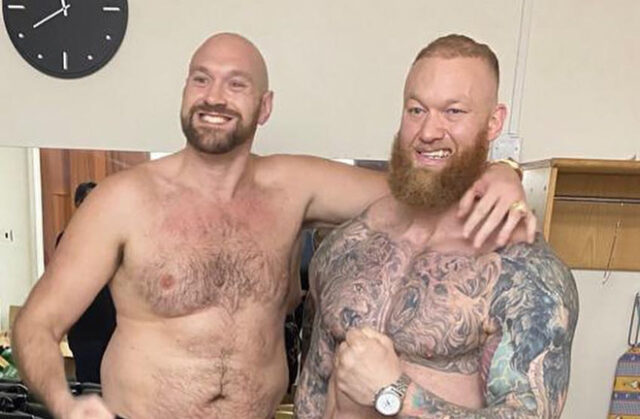Tyson Fury has confirmed talks to face Hafthor Bjornsson in an exhibition Photo Credit: @thorbjornsson
