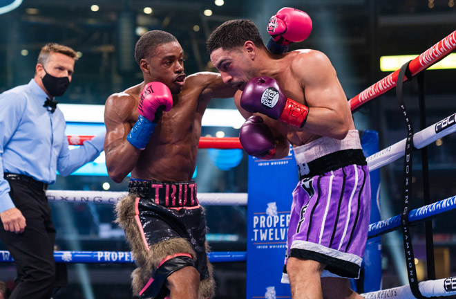Garcia fell short in his attempt to dethrone Spence in his last outing Photo Credit: Ryan Hafey / Premier Boxing Champions