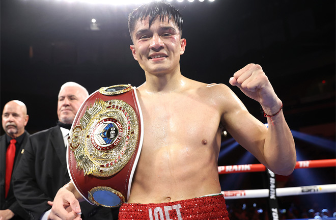 The WBO International featherweight title Gonzalez won in March is at stake Photo Credit: Mikey Williams / Top Rank via Getty Images