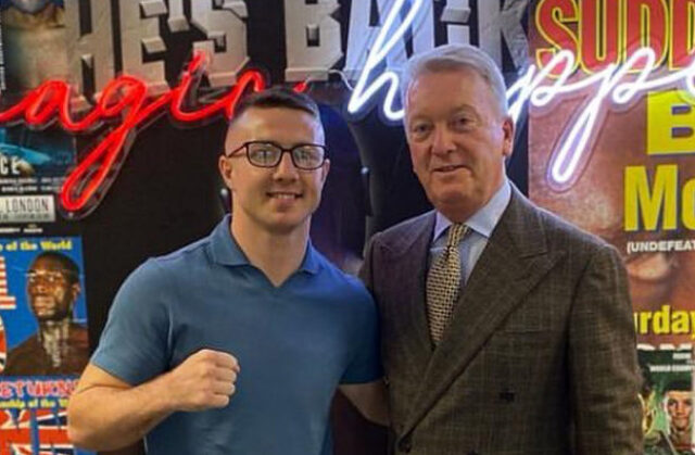 Pierce O'Leary says he is aiming to mark his debut with Frank Warren with a knockout victory on Saturday Photo Credit: @pierce.oleary Instagram Pierce O'Leary says he is aiming to mark his debut with Frank Warren with a knockout victory on Saturday Photo Credit: @pierce.oleary Instagram