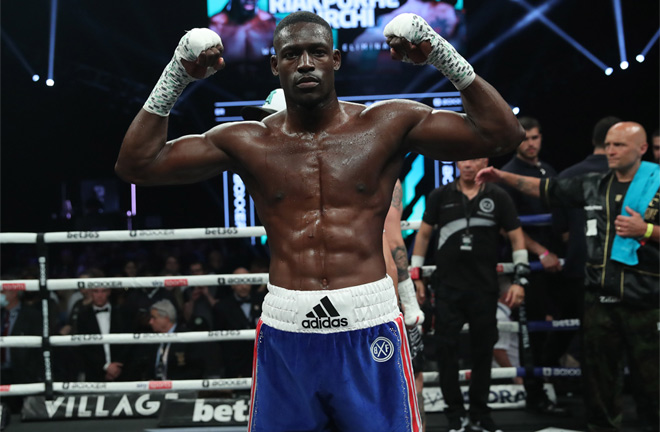 Itauma has been sparring Riakporhe in the lead-up to his fight on Saturday Photo Credit: Lawrence Lustig / BOXXER