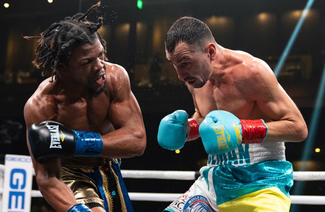 Russell stopped Postol in February Photo Credit: Ryan Hafey / Premier Boxing Champions